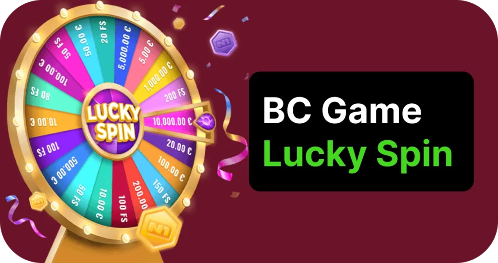 Lucky spin bonus at BC Game