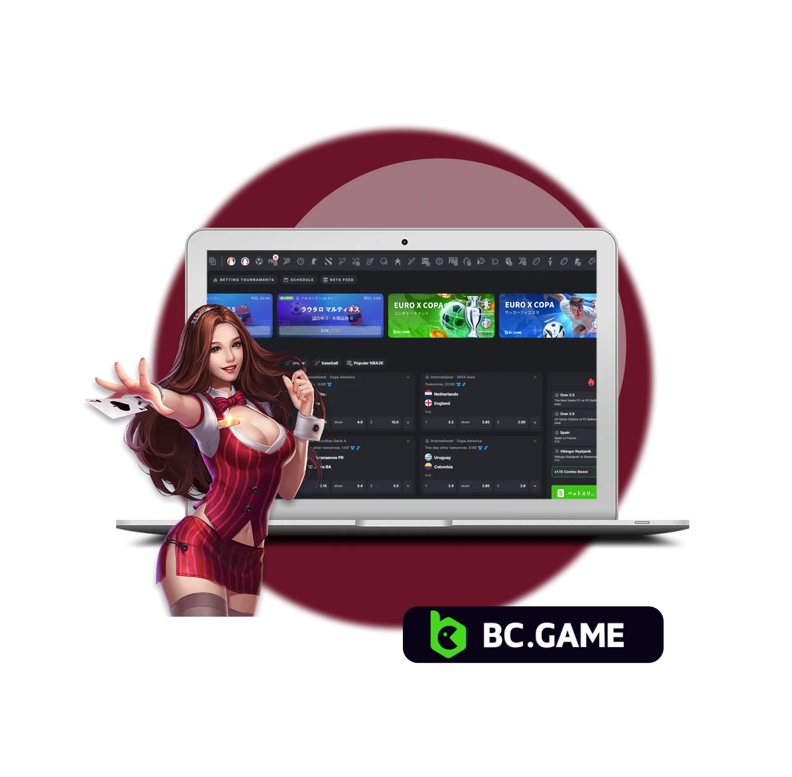 Place a bet on BC Game platform