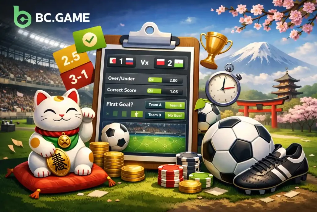 BC Game サッカーの賭け方と主なマーケットの種類