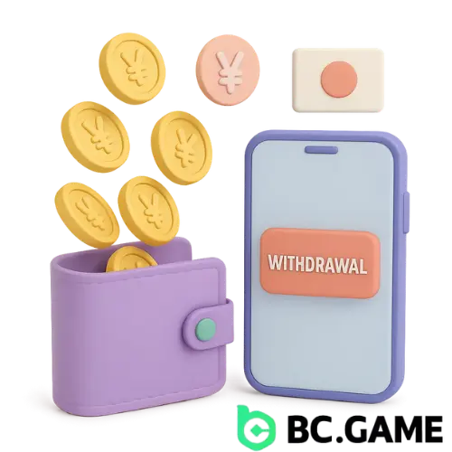 BC Game での引き出し方法