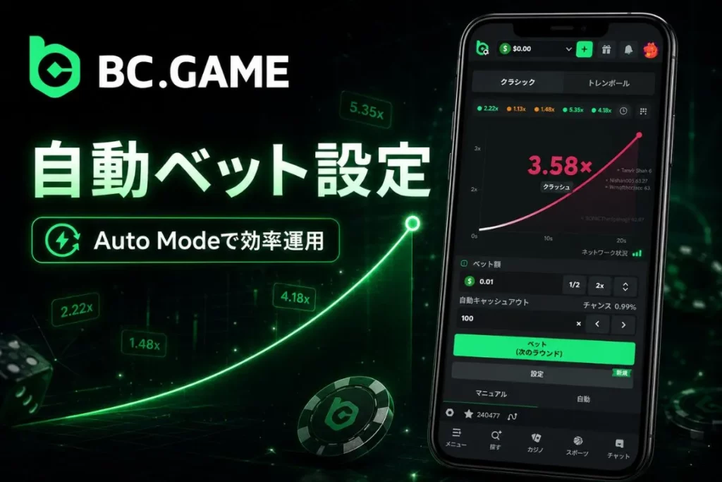 効率的なゲーム運用のための自動ベット（Auto Mode）設定