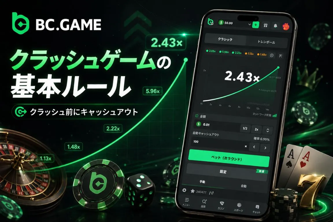 オンラインカジノにおけるクラッシュゲームの基本ルールと遊び方