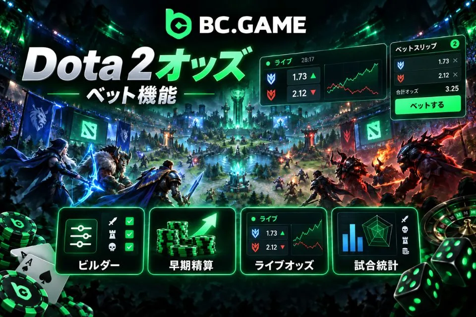 BC GameのDota 2オッズとベット機能