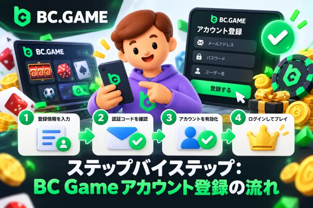 BC.Gameのアカウント登録手順