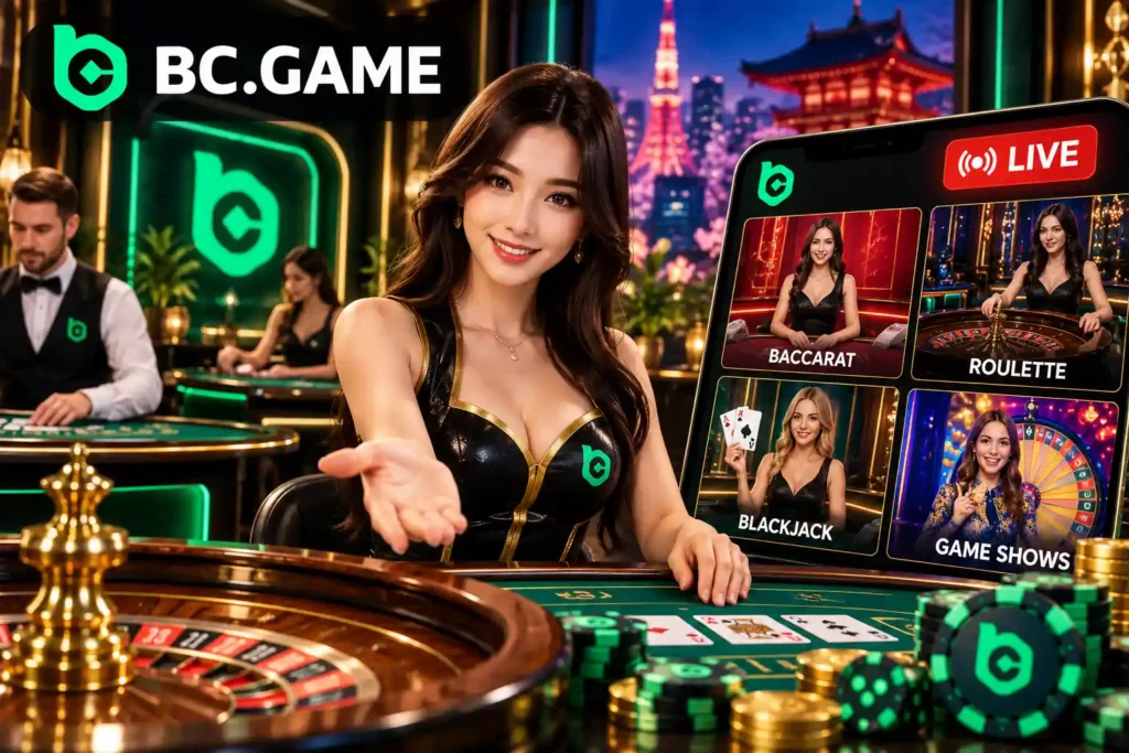 BC.Gameのライブカジノテーブル