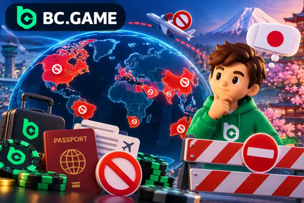 BC.Gameでアクセスが制限されている国と地域